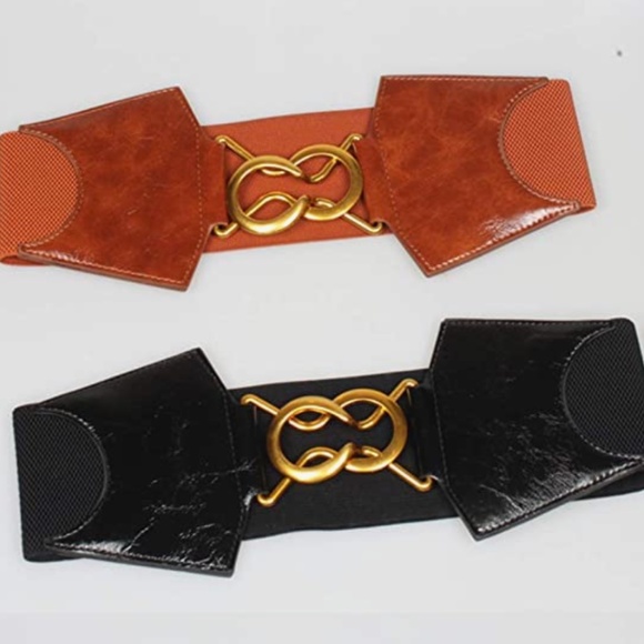 Women\'s Stretchy Wide Belt Dress Belts Vintage Elastic Waspie Waist Belt Chunky main image 5